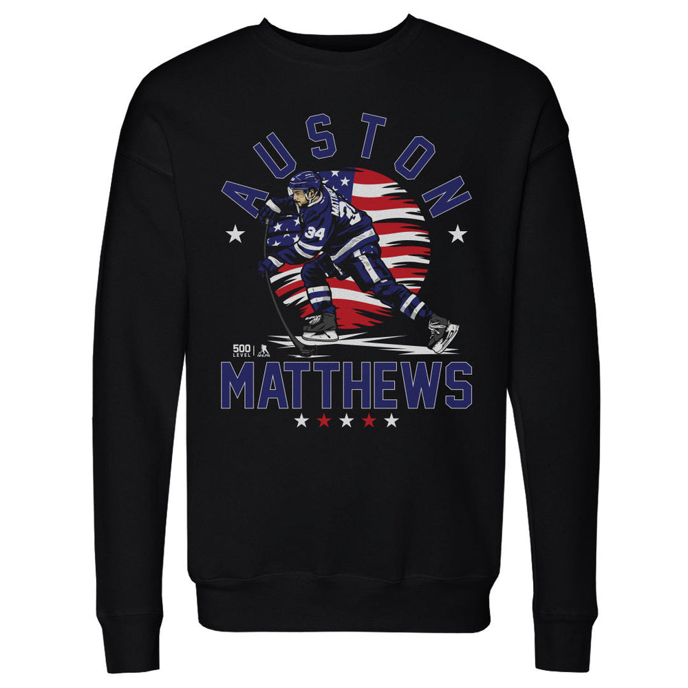 Auston Matthews Toronto USA Flag WHT (ONLINE ORDER ONLY)