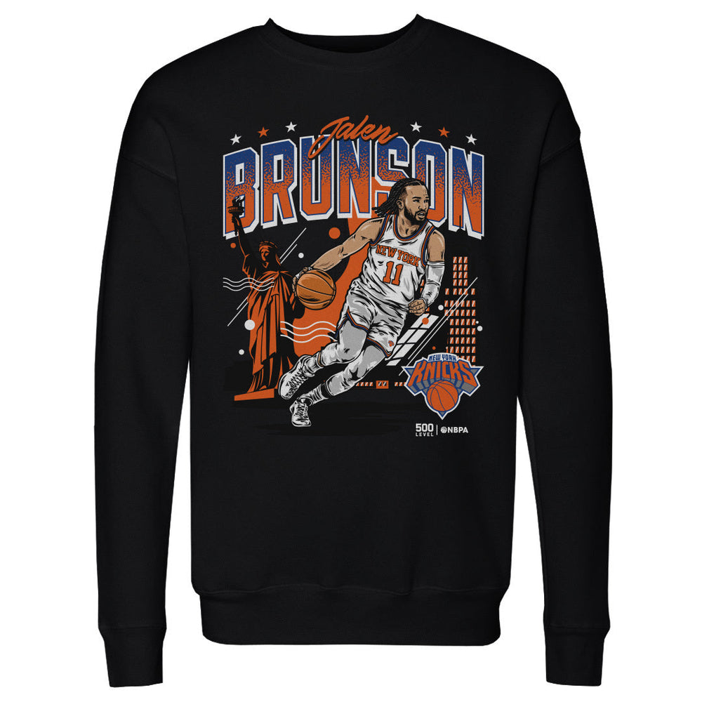 Jalen Brunson New York Knicks Skyline WHT
