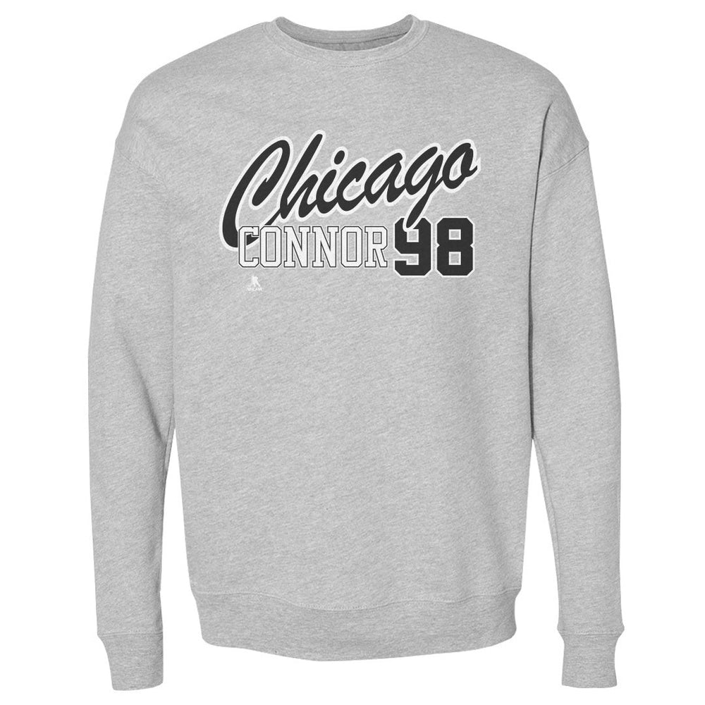 Connor Bedard Chicago Script 98 WHT