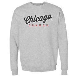 Connor Bedard Chicago Script Connor WHT