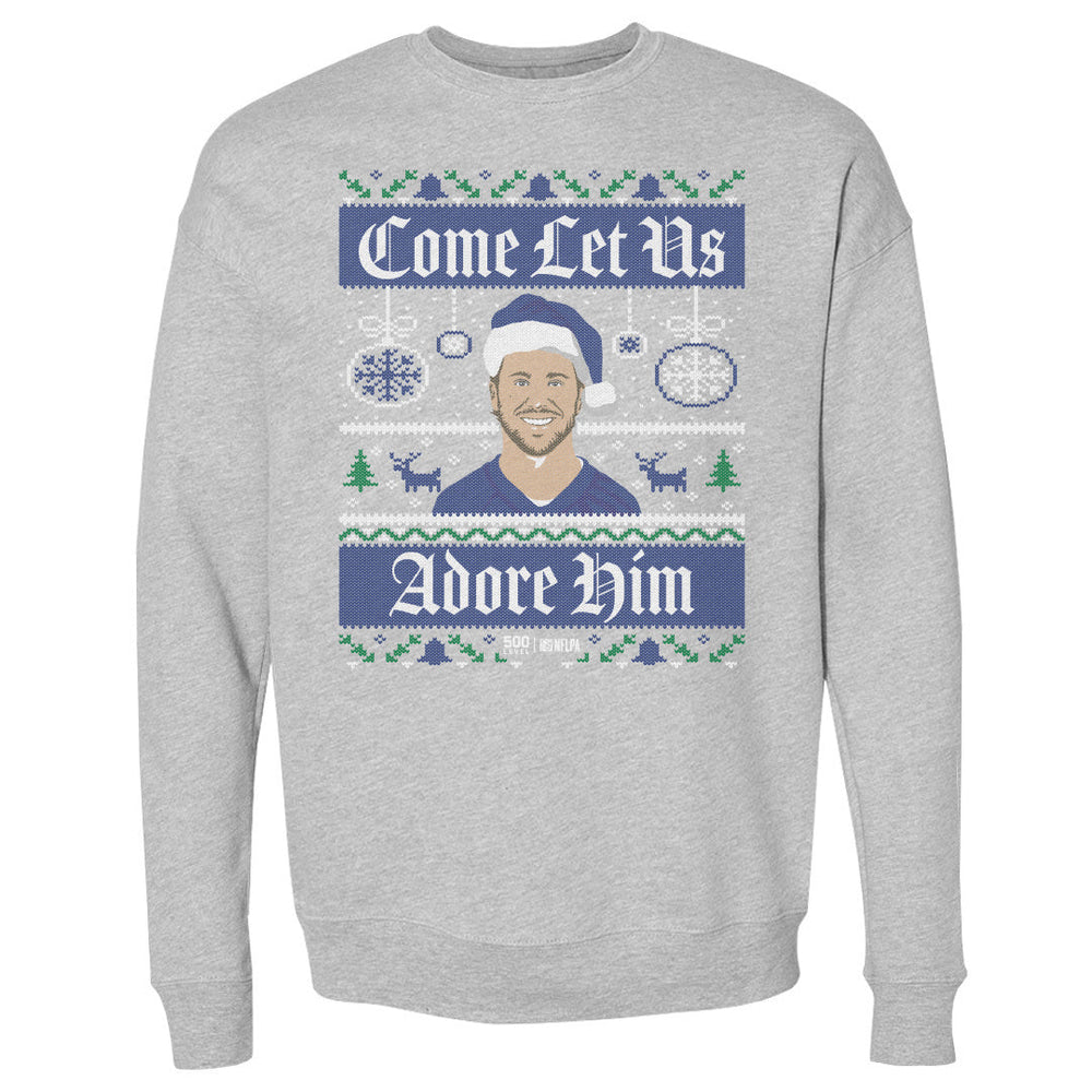 Josh Allen Buffalo Ugly Sweater WHT (ONLINE ORDER ONLY)