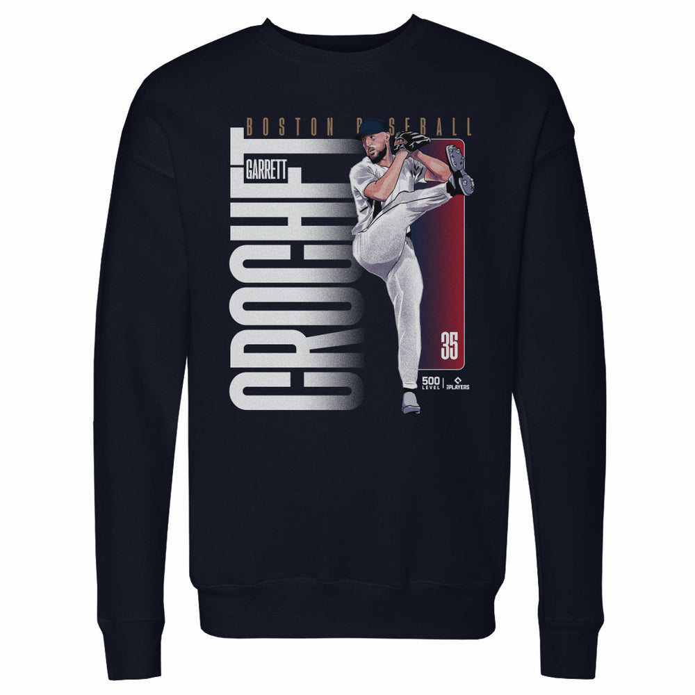 Garrett Crochet Boston Vertical Name WHT (ONLINE ORDER ONLY)