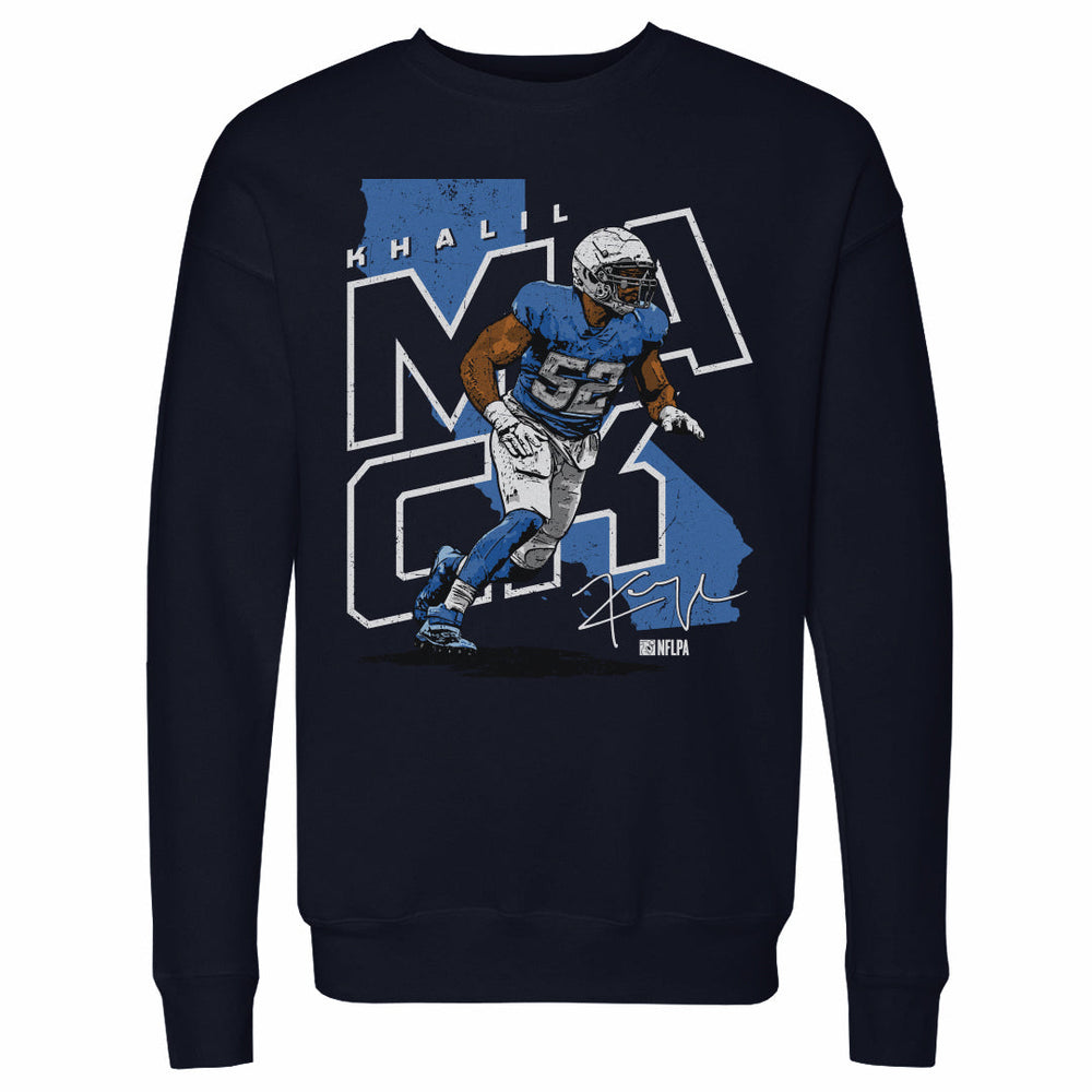 Khalil Mack Los Angeles C Player Map WHT (ONLINE ORDER ONLY)