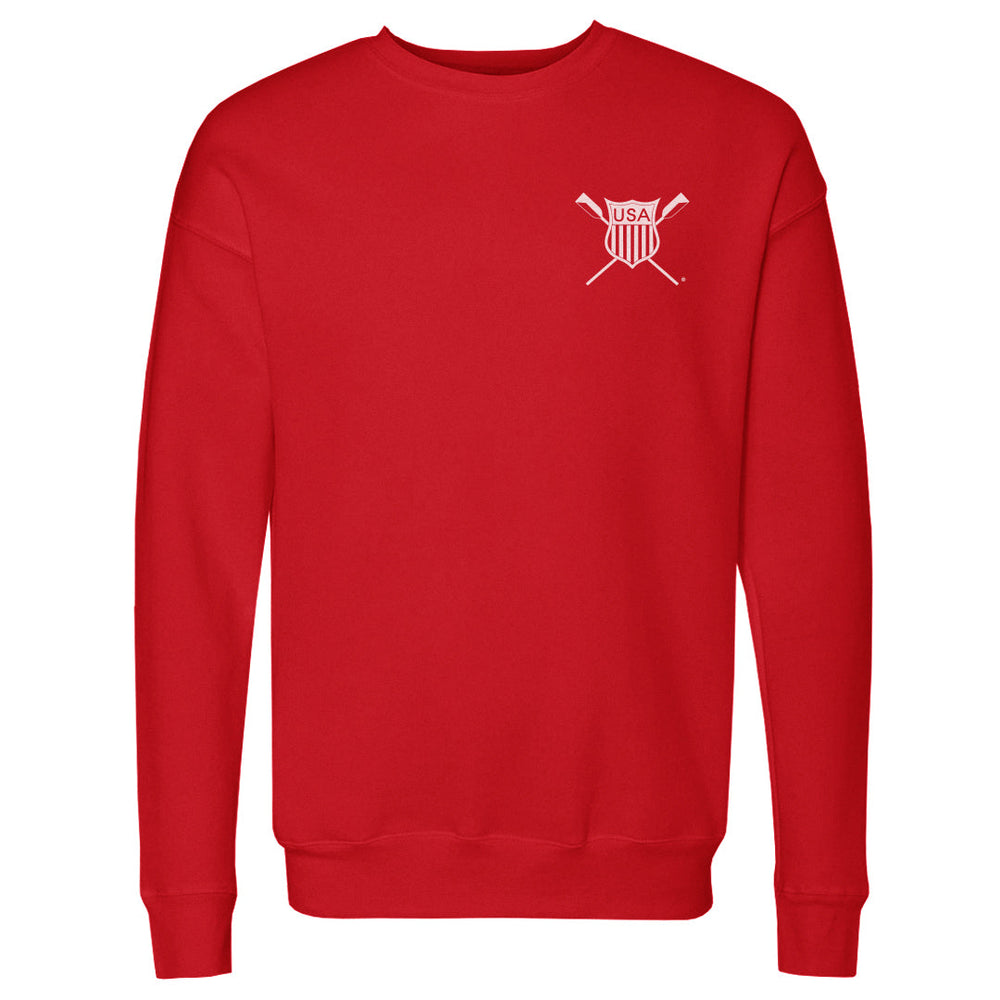 USRowing Emblem Pocket White WHT (ONLINE ORDER ONLY)