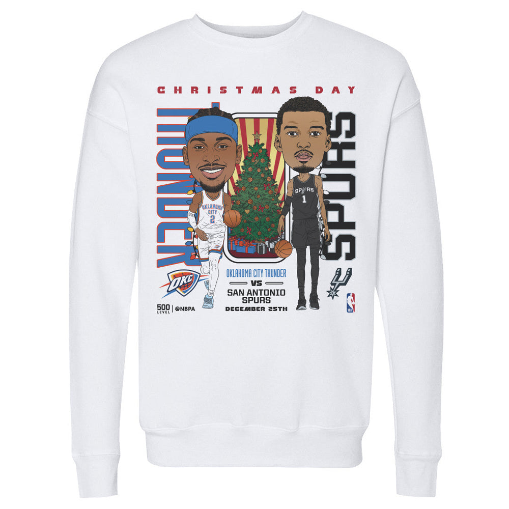 2025 NBA Christmas Day Match Up Thunder Vs. Spurs (ONLINE ORDER ONLY)