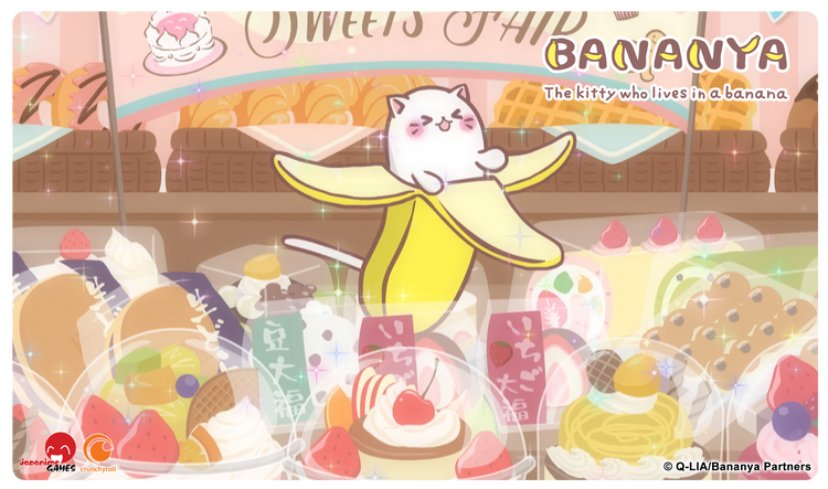 Officially Licensed Bananya Standard Playmat - Sweet Shoppe