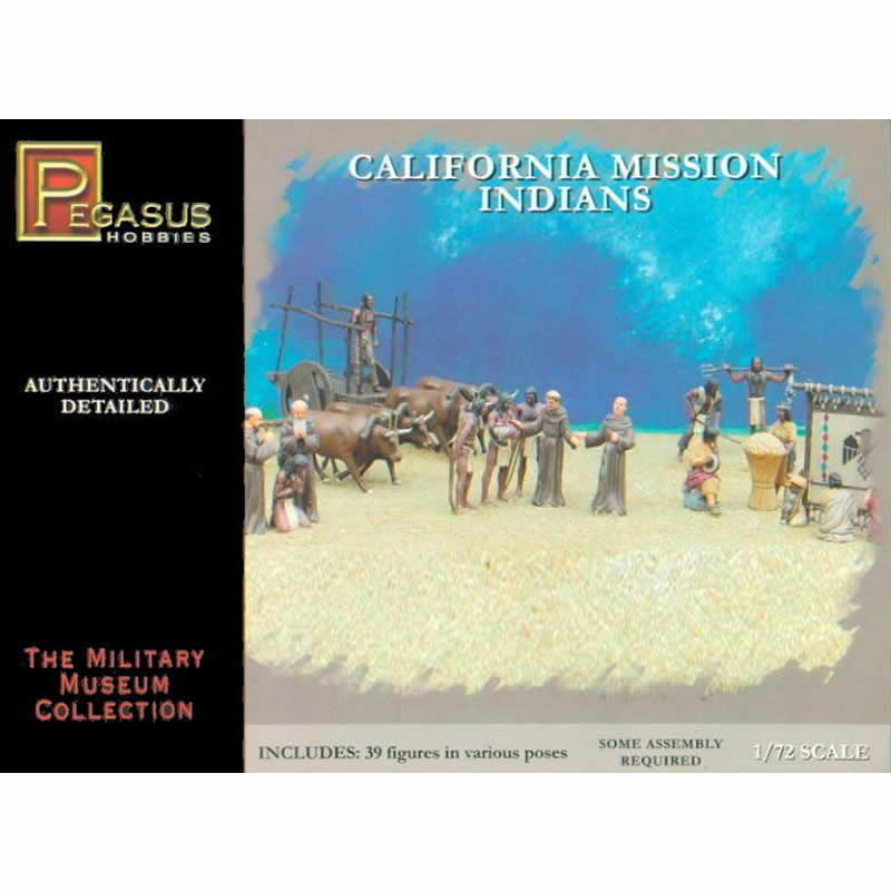 PEG7051 California Mission Indians 1/72 Scale Plastic Kit Pegasus Hobbies (ONLINE ORDER ONLY)