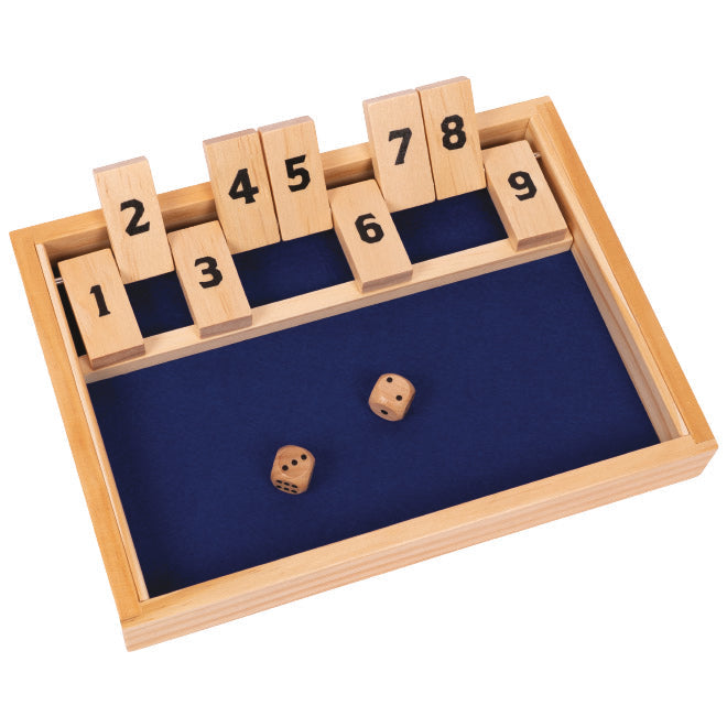 Professor Puzzle: Wooden Games Workshop - Shut the Box - 1 Player (ONLINE ORDER ONLY)