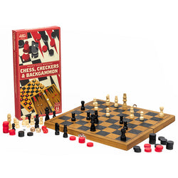 Professor Puzzle: Wooden Games Workshop - Chess, Checkers & Backgammon (ONLINE ORDER ONLY)