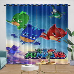 PJ Masks Curtains Pattern Blackout Window Drapes Room Decoration (ONLINE ORDER ONLY)