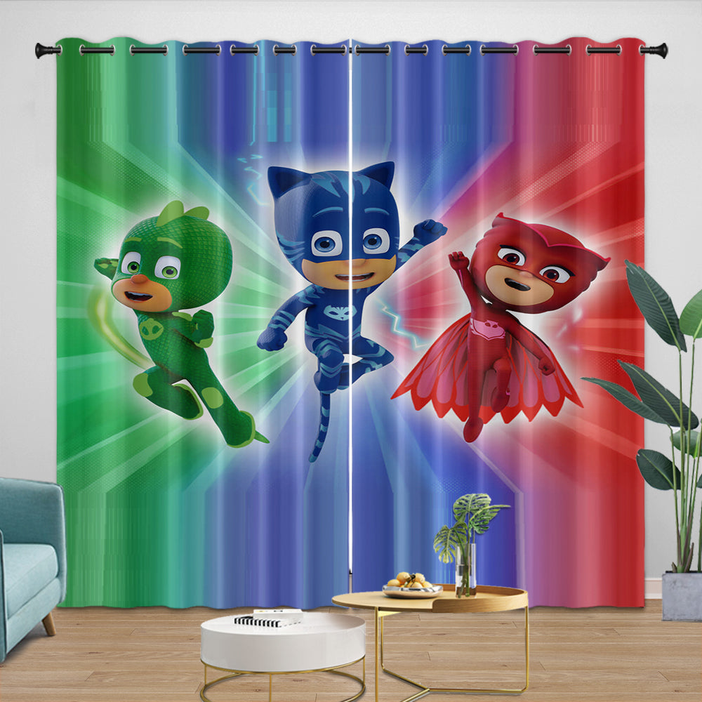 PJ Masks Curtains Pattern Blackout Window Drapes Room Decoration (ONLINE ORDER ONLY)