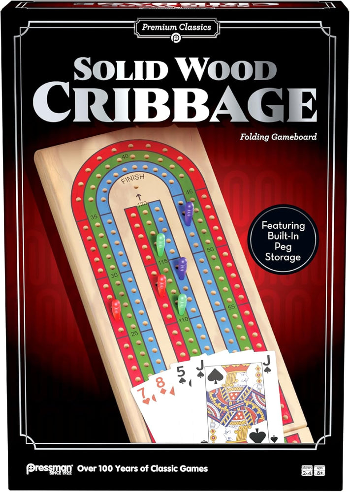 Pressman Premium Classics: Solid Wood Cribbage (ONLINE ORDER ONLY)