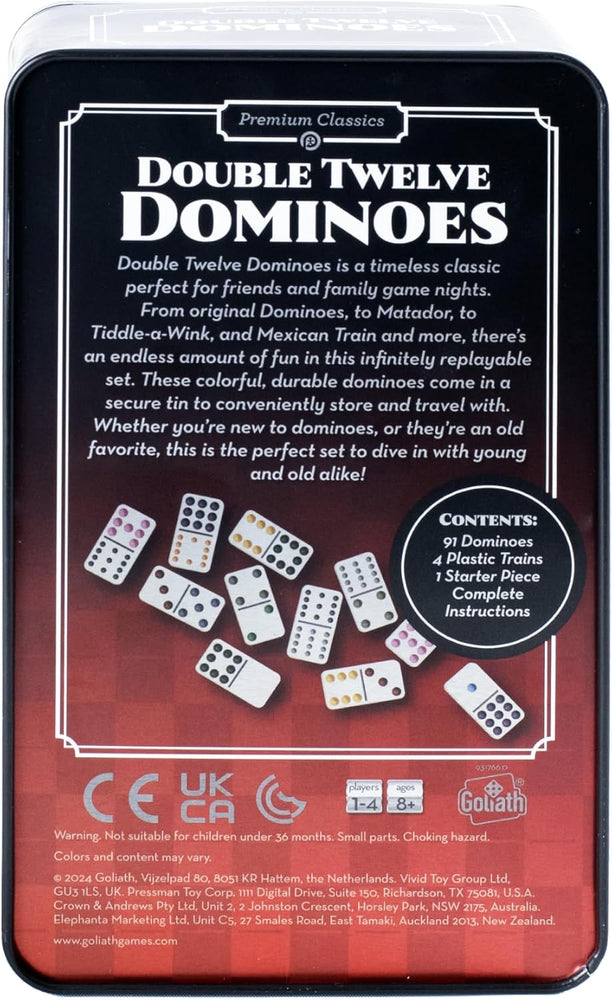 Pressman Premium Classics: Double Twelve Dominoes (ONLINE ORDER ONLY)