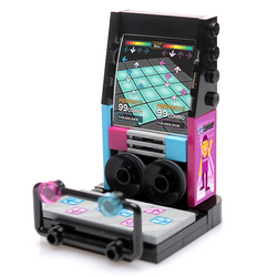 Arcade Dance Machine Minifig Building Set made using LEGO parts - B3 Customs (Online Order Only)