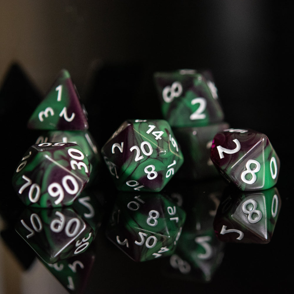 Poison Apple Acrylic Dice Set (ONLINE ORDER ONLY)