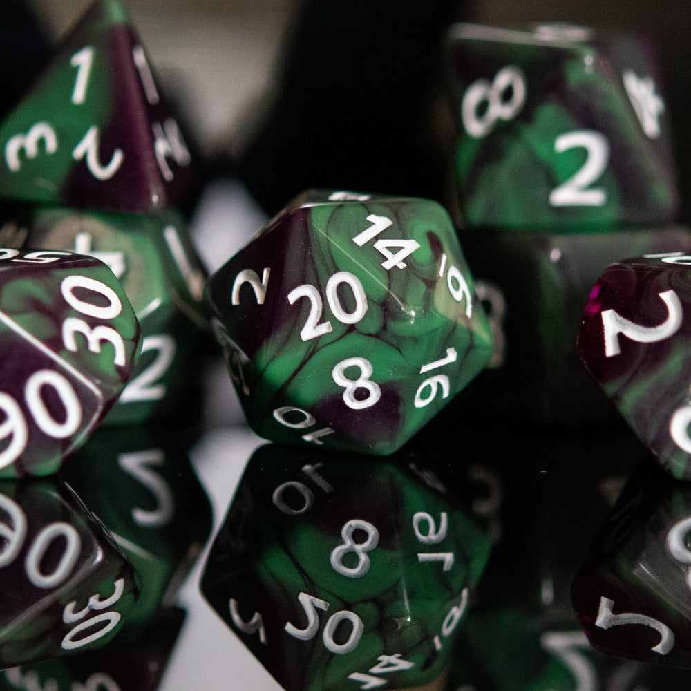 Poison Apple Acrylic Dice Set (ONLINE ORDER ONLY)