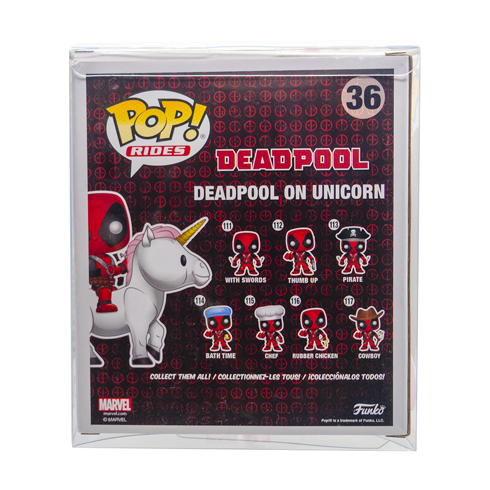 Deadpool on Unicorn/Kylo Tie Fighter PopShield Protectors (Online Order Only)