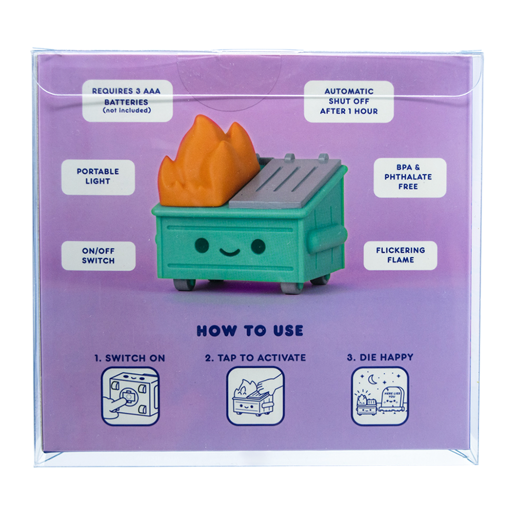 Dumpster Fire Night Light PopShield WHOLESALE (ONLINE ORDER ONLY)