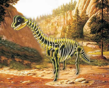PUZC1249 Brachiosaurus 3D Puzzle Co1ored by Puzzled Inc (ONLINE ORDER ONLY)