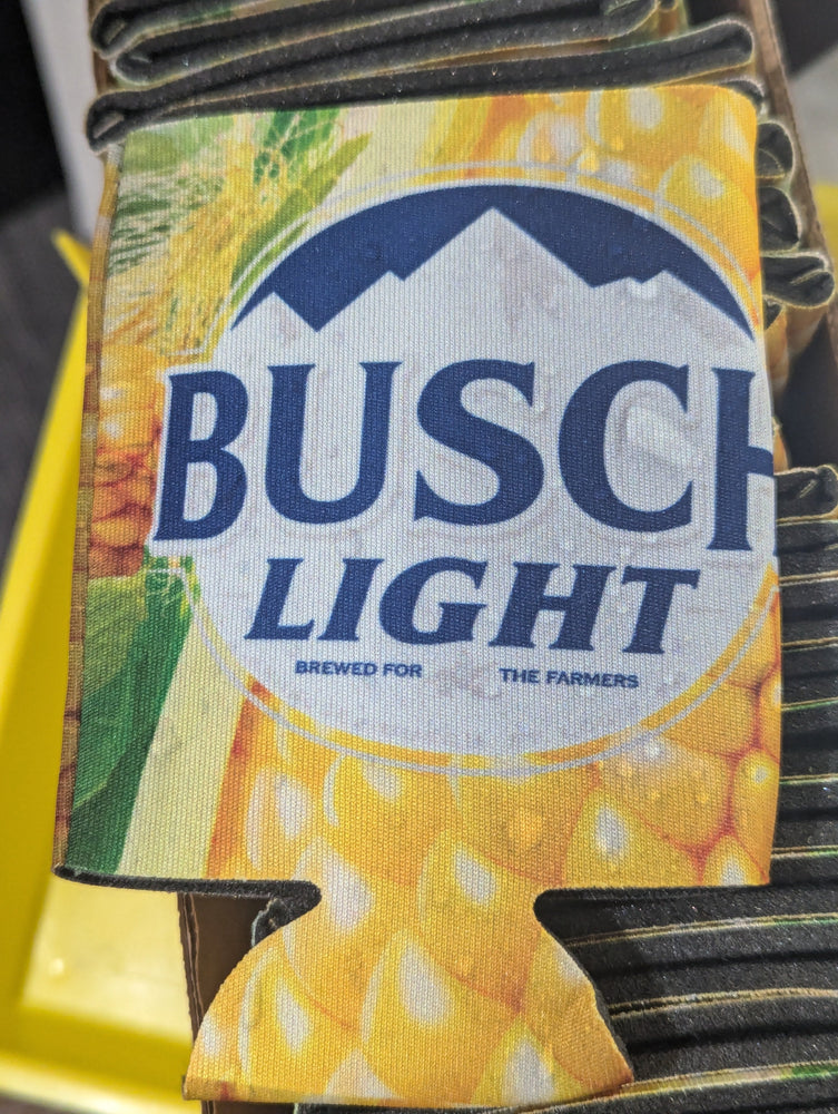 Busch Light Corn Cooler Fits 12 oz Aluminum Can Coozie Corn Cob (Online Only)