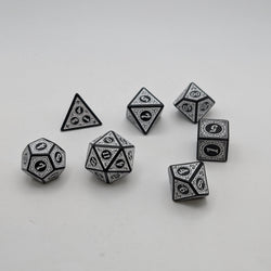 Enchanted Zen - 7 Piece DnD Dice Set | Acrylic RPG Gaming Dice (ONLINE ORDER ONLY)