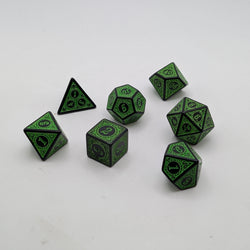 Enchanted Ent - 7 Piece DnD Dice Set | Acrylic RPG Gaming Dice (ONLINE ORDER ONLY)