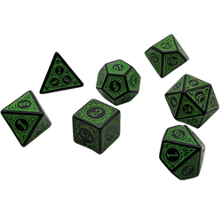 Enchanted Ent - 7 Piece DnD Dice Set | Acrylic RPG Gaming Dice (ONLINE ORDER ONLY)