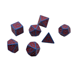 Enchanted Hero - 7 Piece DnD Dice Set | Acrylic RPG Gaming Dice (ONLINE ORDER ONLY)