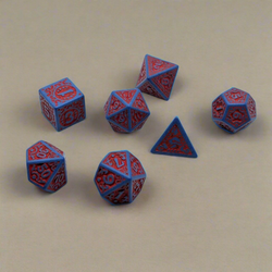 Enchanted Hero - 7 Piece DnD Dice Set | Acrylic RPG Gaming Dice (ONLINE ORDER ONLY)