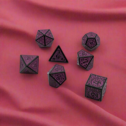 Enchanted Royalty - 7 Piece DnD Dice Set | Acrylic RPG Gaming Dice (ONLINE ORDER ONLY)