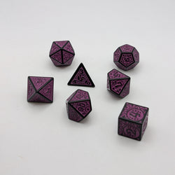 Enchanted Royalty - 7 Piece DnD Dice Set | Acrylic RPG Gaming Dice (ONLINE ORDER ONLY)