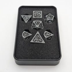 Elder Scroll - 7 Piece DnD Dice Set | Metal RPG Gaming Dice (ONLINE ORDER ONLY)