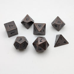 Copper Ore - 7 Piece DnD Dice Set | Metal RPG Gaming Dice (ONLINE ORDER ONLY)