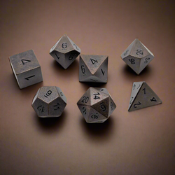 Copper Ore - 7 Piece DnD Dice Set | Metal RPG Gaming Dice (ONLINE ORDER ONLY)