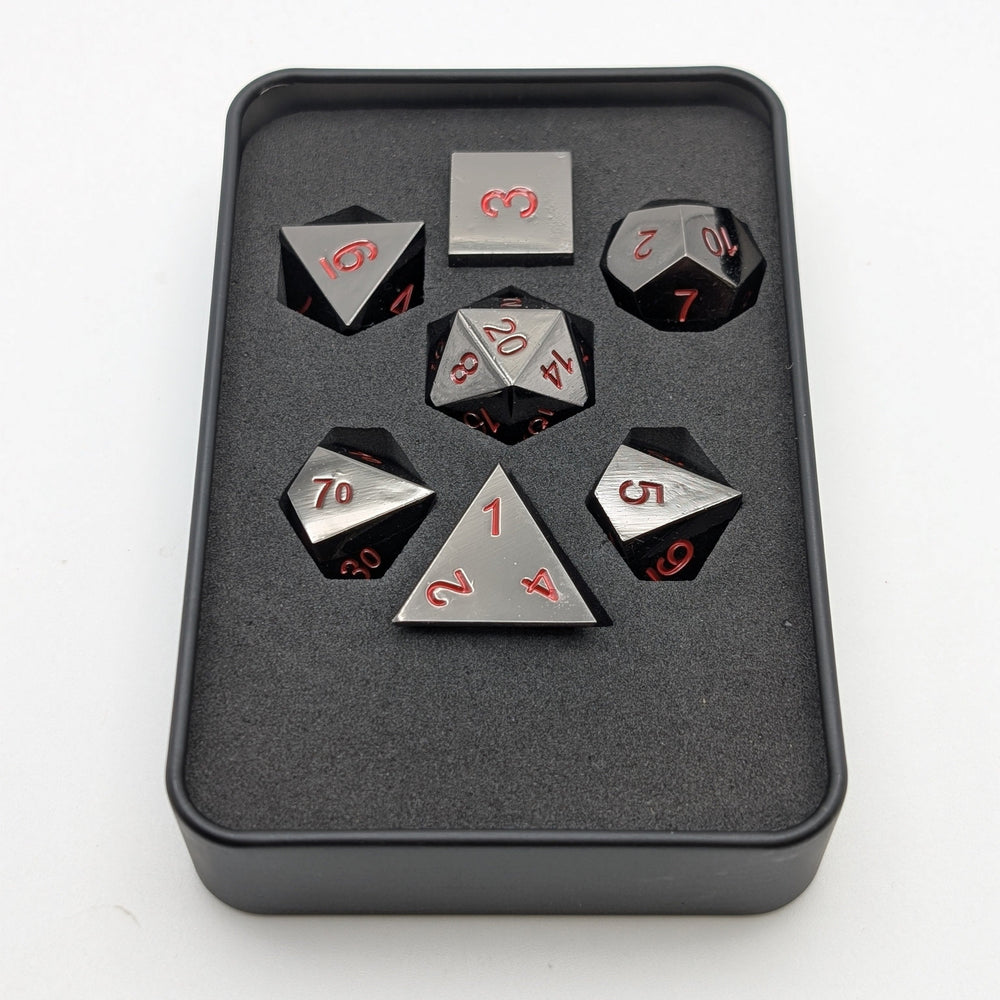 Ancient Passions - 7 Piece DnD Dice Set | Metal RPG Gaming Dice (ONLINE ORDER ONLY)