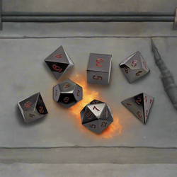 Ancient Passions - 7 Piece DnD Dice Set | Metal RPG Gaming Dice (ONLINE ORDER ONLY)