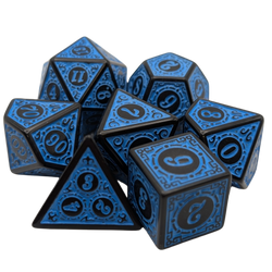Enchanted Seas - 7 Piece DnD Dice Set | Acrylic RPG Gaming Dice (ONLINE ORDER ONLY)