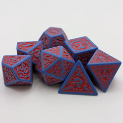 Enchanted Hero - 7 Piece DnD Dice Set | Acrylic RPG Gaming Dice (ONLINE ORDER ONLY)