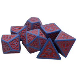 Enchanted Hero - 7 Piece DnD Dice Set | Acrylic RPG Gaming Dice (ONLINE ORDER ONLY)