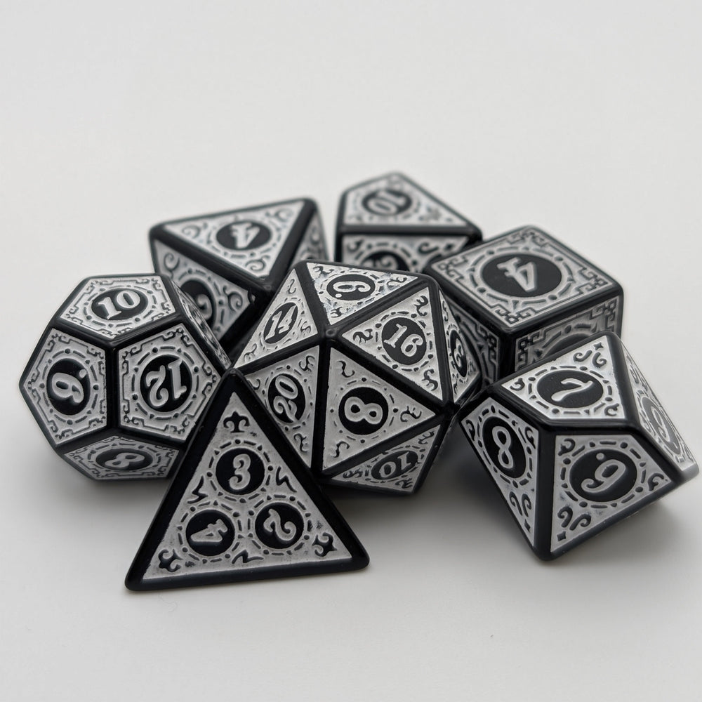 Enchanted Zen - 7 Piece DnD Dice Set | Acrylic RPG Gaming Dice (ONLINE ORDER ONLY)