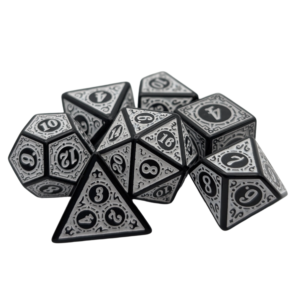 Enchanted Zen - 7 Piece DnD Dice Set | Acrylic RPG Gaming Dice (ONLINE ORDER ONLY)
