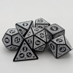 Enchanted Zen - 7 Piece DnD Dice Set | Acrylic RPG Gaming Dice (ONLINE ORDER ONLY)