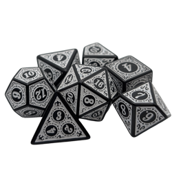Enchanted Zen - 7 Piece DnD Dice Set | Acrylic RPG Gaming Dice (ONLINE ORDER ONLY)