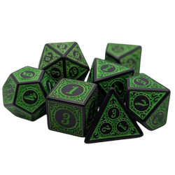 Enchanted Ent - 7 Piece DnD Dice Set | Acrylic RPG Gaming Dice (ONLINE ORDER ONLY)