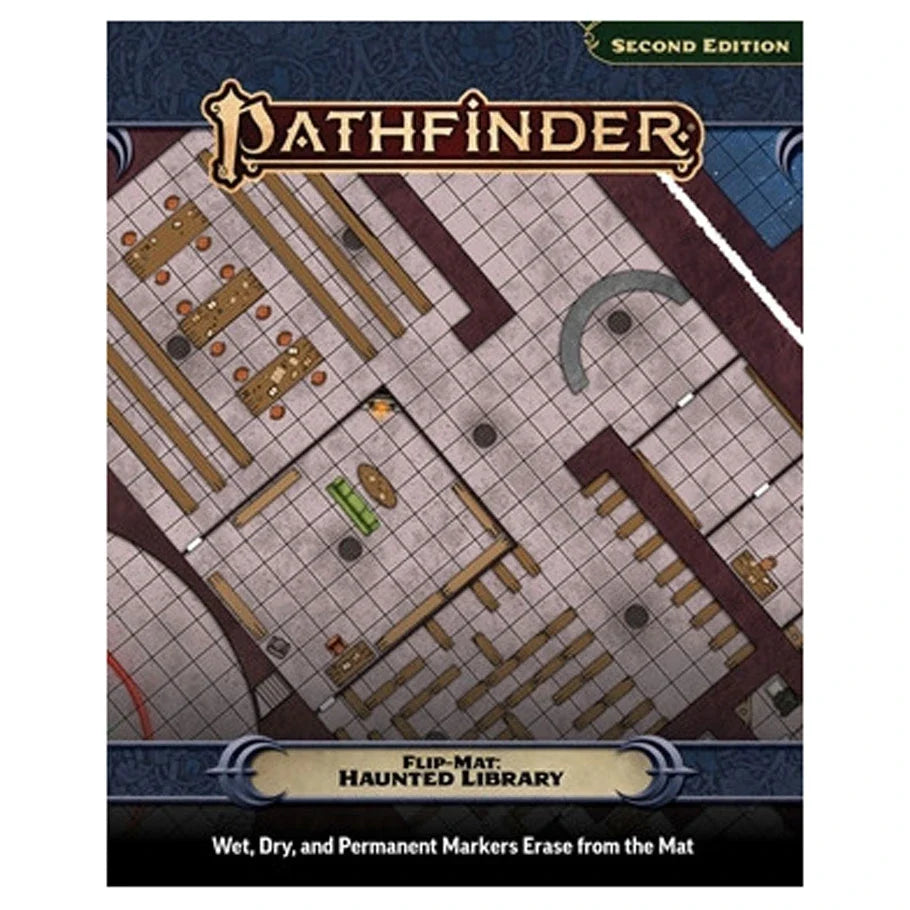 Pathfinder: Flip-Mat - Haunted Library (ONLINE ORDER ONLY)