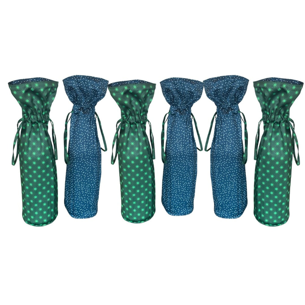 Large Reusable Fabric Wine Gift Bag | Snow & Stars (ONLINE ORDER ONLY)