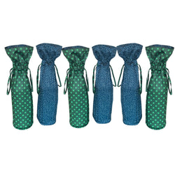 Large Reusable Fabric Wine Gift Bag | Snow & Stars (ONLINE ORDER ONLY)