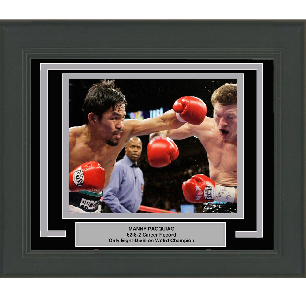 Framed Manny Pacquiao 8x10 Boxing Photo (ONLINE ORDER ONLY)
