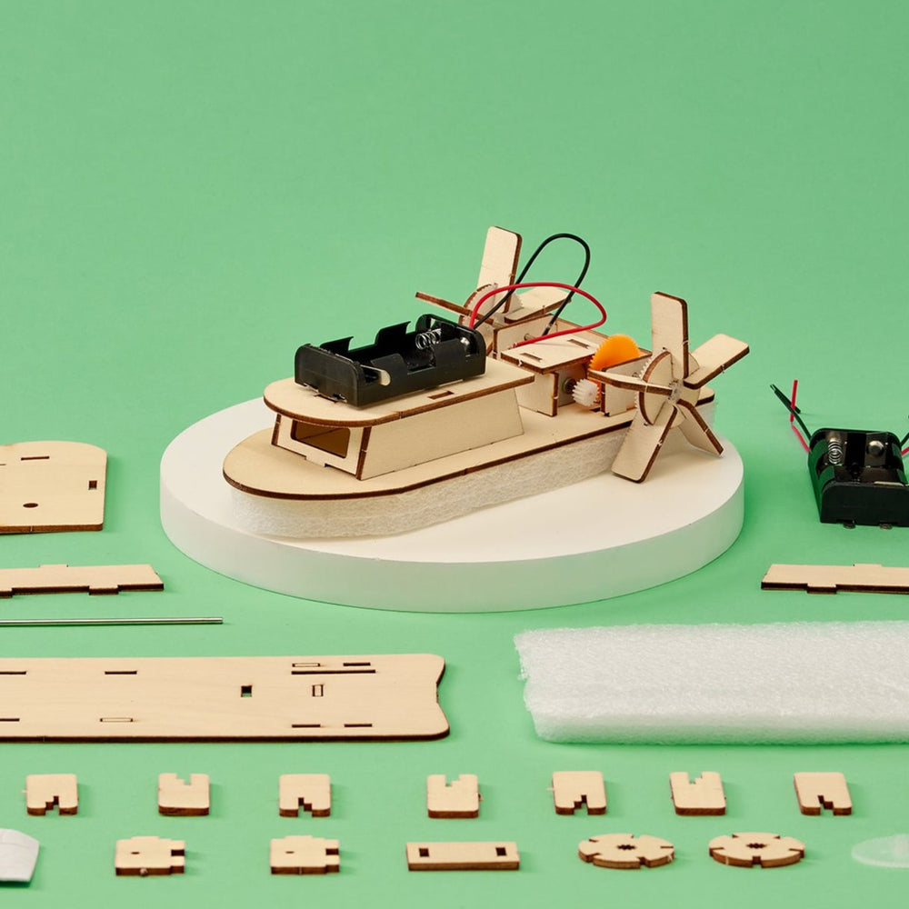 Paddlewheel Boat DIY Kit, Educational STEM Toy (ONLINE ORDER ONLY)