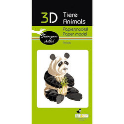 Panda 3D Cardboard Model Kit Fridolin (ONLINE ORDER ONLY)
